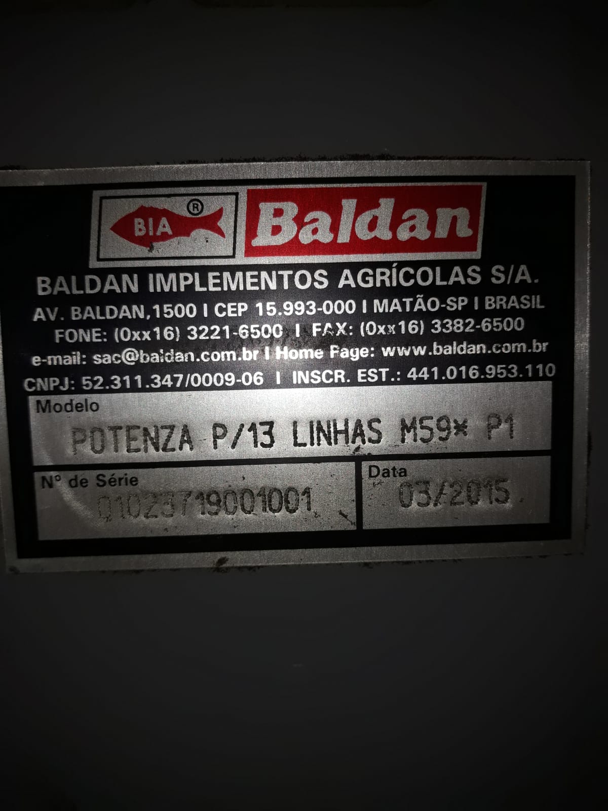 Foto 7 - Plataforma de Milho Baldan Potenza ano 2015