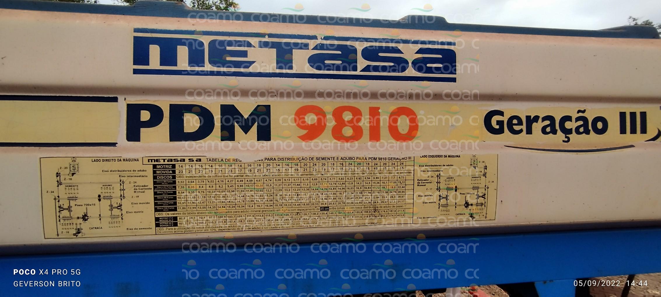 Foto 2 - Plantadeira Metasa PDM ano 2004