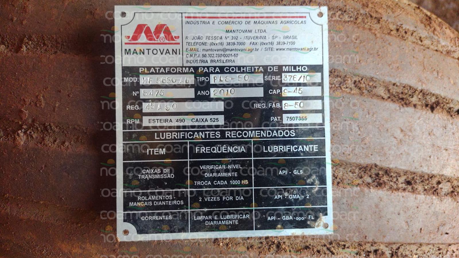Foto 1 - Plataforma de Milho Mantovani ESPA-MULT ano 2010