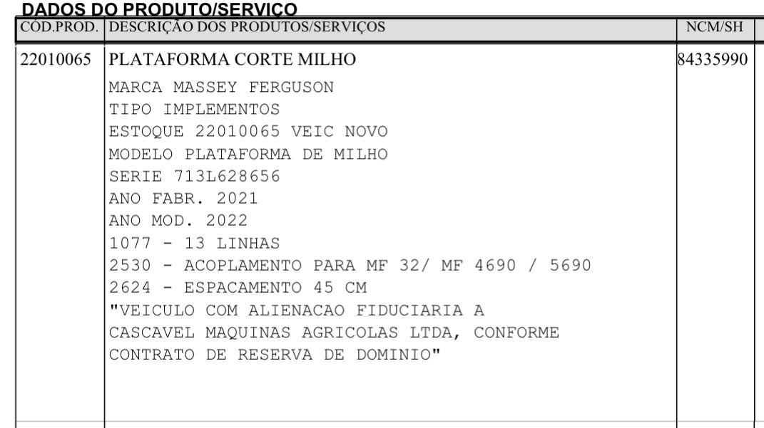 Foto 4 - Plataforma de Milho MASSEY FERGUSON MF 3013 ano 2021