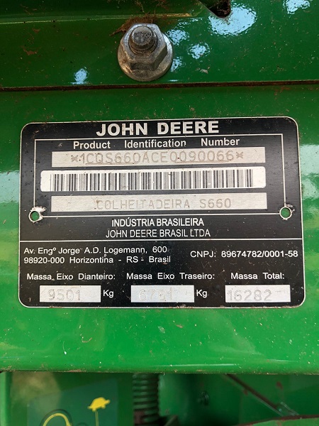 Foto 9 - Colheitadeira John Deere S660 ano 2014