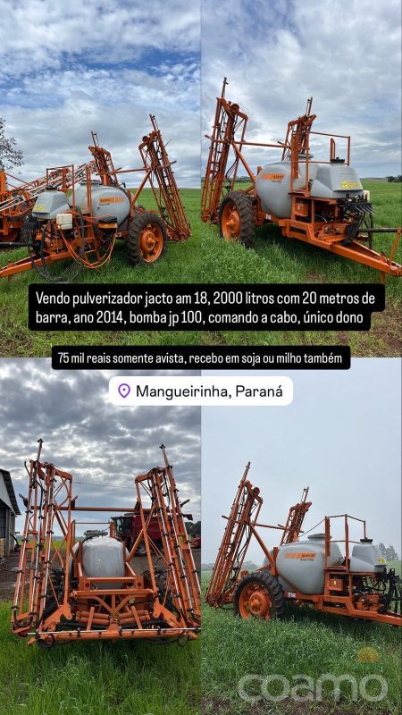 Foto 2 - Pulverizador Jacto Advance 2000 AM 18 ano 2014