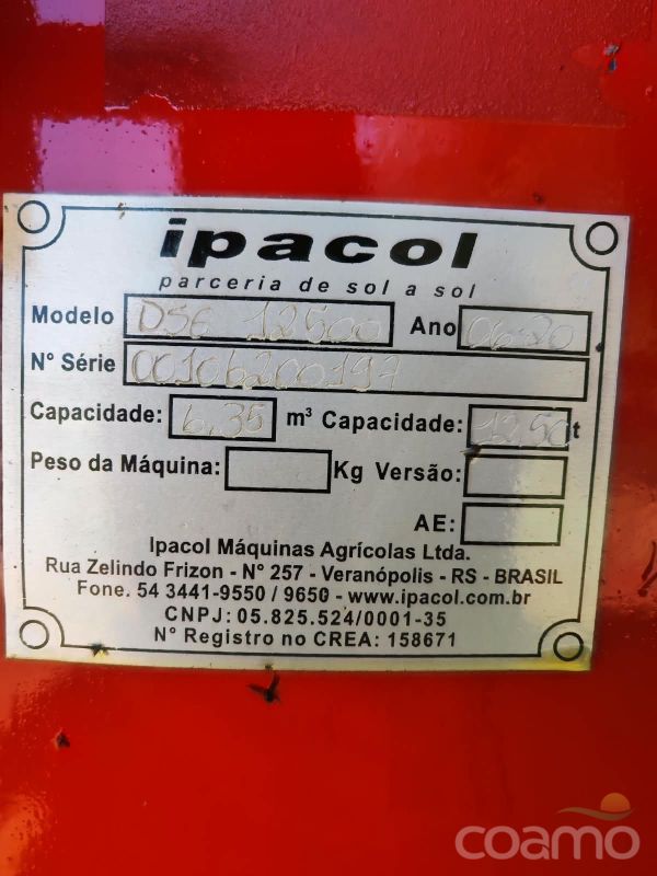 Foto 9 - Distribuidor de Sólidos Ipacol DSE12500 ano 2020